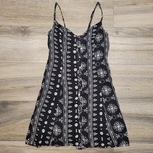Abercrombie & Fitch Black White Patterned Mini Dress Women's Small